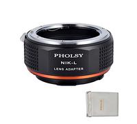 PHOLSY Bague d'adaptation Manuelle pour Mount d'objectif Nikon F sur L