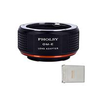PHOLSY Bague d'adaptation Manuelle pour Mount d'objectif Om sur E | Compatible avec Objectifs Olympus OM et Appareil Photo Sony E, Olympus OM vers E, OM vers NEX