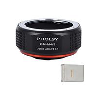 PHOLSY Bague d'adaptation Manuelle pour Mount d'objectif Om sur M4/3 | Compatible avec Objectifs Olympus OM et Appareil Photo Micro Four Thirds, Olympus OM vers M4/3, OM vers MFT