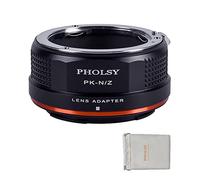 PHOLSY Bague d'adaptation Manuelle pour Mount d'objectif PK sur Z | Compatible avec Objectifs Pentax K et Appareil Photo Nikon Z, Pentax K vers Nikon Z, PK vers Z