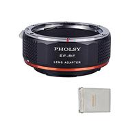 PHOLSY Bague d'adaptation Mise au Point Manuelle Compatible avec objectifs Canon EF EF-S et Canon EOS RF Boîtier pour R6 II, EOS R7, EOS R10, EOS R3, EOS R5, EOS R5C, EOS R6, EF vers EOSR, EF sur RF