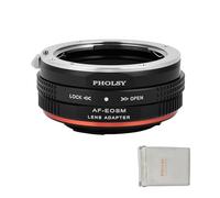 PHOLSY Bague d'adaptation Mise au Point Manuelle Sony A vers EF-M Compatible avec objectifs Sony A/Minolta AF-Mount et Appareil Photo Canon EF-M (EOS M)-Mount