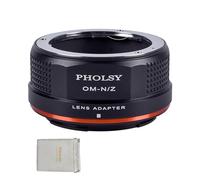 PHOLSY Manuelle Bague d'adaptation pour Objectifs: Compatible avec Les Objectifs Olympus Om et Les Boîtiers Appareils Photo Nikon Z, Om vers Z