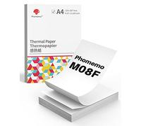 Phomemo 200Pcs Papier Thermique A4 Plié pour Portable M08F M834 M832D