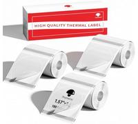 Phomemo 3 Rouleaux Etiquettes Rondes M110 Étiquettes rondes transparentes -1.57 "x1.57"（40x40mm),Compatible avec Phomemo M110 M120 M220 M221 M108 M102 M100 M150 M250 M260,180 étiquettes/rouleau
