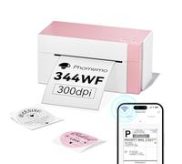 Phomemo 344WiFi Imprimante Thermique Etiquette Autocollante, Imprimante Etiquettes Expédition pour les Bureau et les Petites Entreprises, Compatible avec Amazon, Ebay, Etsy, Ups, Wish, Shopify, violet