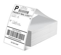 Phomemo 500 Étiquettes Thermiques 4x6 Pouces (10x15 cm) pour Expédition - Autocollantes Résistantes à l'Eau et aux Rayures - Compatibles avec Imprimantes Zebra, Munbyn, Vretti, Phomemo et Autres