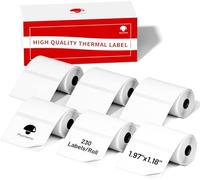 Phomemo 6 rouleaux étiquettes pour M110/M108/M220/M221, 50x30mm, 1380 PCS