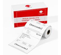 Phomemo 80 rouleaux d'étiquettes thermiques d'expédition, 85 mm x 102 mm, pour imprimante thermique pour étiquettes d'expédition, adresse, courrier, compatible avec imprimante d'étiquettes M421