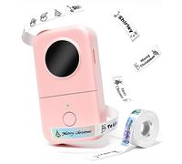 Phomemo D30 Étiqueteuse Autocollante Bluetooth Portable - Mini Imprimante à Étiquettes pour Maison, Bureau & École - Compatible iOS & Android avec 1 Rouleau Inclus, Rose