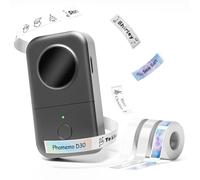 Phomemo D30 Étiqueteuse Autocollante Bluetooth Portable - Mini Imprimante à Étiquettes pour Maison, Bureau & École - Compatible iOS & Android avec 3 Rouleau Inclus, Vert