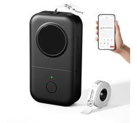 Phomemo D30 Étiqueteuse Autocollante Bluetooth Portable - Mini Imprimante à Étiquettes pour Maison, Bureau & École - Compatible iOS & Android avec 1 Rouleau Inclus, Noir