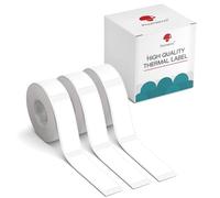 Phomemo D30 Étiquettes Adhésives pour l’Organisation et le Classement de Documents - Compatibles avec les Imprimantes Thermiques D30, Q30S, Q30 et Q31, 15 mm x 50 mm, 3 rouleaux, blanc