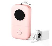 Phomemo D30 Imprimante d'étiquettes, imprimante d'étiquettes Bluetooth Portable, Machine d'étiquettes Thermiques Auto-adhésives, Convient à la Maison, au Bureau, au Prix, à la Date, au nom. Rose