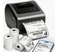 Phomemo D450BT Imprimante Étiquettes, avec 3 Rouleaux de 250 étiquettes 4x6