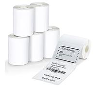 Phomemo D'étiquettes Thermiques, Compatible avec étiquettes Pour étiqueteuses M220 M250 M221 M120 M150 M108 M110 M421, 50x30mm, 230 étiquettes/rouleau, 6 Rouleaux