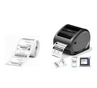 Phomemo Ethernet Imprimante d'étiquettes & 500 étiquettes 4x6 Etiquettes | 300dpi pour Professionnels, Compatible Ethernet, Bluetooth et USB, Compatible avec Amazon, Vinted, Etsy, Cdiscount, DPD, UPS