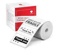 Phomemo Étiquette thermique,étiquette auto-adhésive,40mm*20mm,compatible avec l'imprimante d'étiquettes Phommeo M200/M110,convient pour bureau,maison,école,bricolage,320/ étiquettes.étiquette blanche