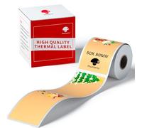 Phomemo Étiquettes de Noël pour étiqueteuse M110, M108, M220, 50 x 80 mm avec 3 motifs, pour cadeaux de Noël, décoration d'arbre de Noël