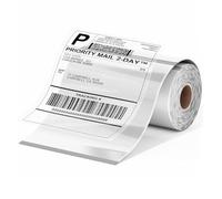 Phomemo Étiquettes Nouvelle Sortie Transparentes 4x6" 100 Étiquettes/Rouleau, Compatibles avec Les Imprimantes D'étiquettes 4 pouces MUNBYN, Phomemo, Polono, étiquettes