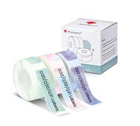 Phomemo Étiquettes Q31/D30 - Motif étoiles - 12 x 40 mm - Pour imprimante d'étiquettes Bluetooth Phomemo D30/Q31 - Compatible avec Colorwing Q30 - Q30 - Q31