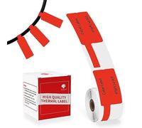 Phomemo Étiquettes thermiques M110 M108 M100 M120 M200 M220 M221, pour bijoux, câble étanche, prix, 25 mm x 38 mm + 40 mm, 100 étiquettes/rouleau, rouge