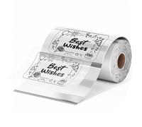 Phomemo Étiquettes transparentes 4x3" 200 étiquettes/rouleau, compatibles avec les imprimantes d'étiquettes 4 pouces MUNBYN, Phomemo, Polono, étiquettes thermosensibles autocollantes sans BPA