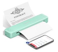 Phomemo Imprimante Portable A4, P831 Imprimante Thermique Portable Compatible avec Android et iOS, Imprimante Monochrome pour Voyages, Bureau, Prise en Charge du Papier Ordinaire A4, Vert
