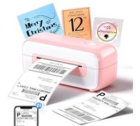 Phomemo Imprimante Thermique Etiquette,4x6 Imprimante Etiquette d'expédition, Bluetooth Imprimante Étiquettes Thermiques Bureau,Compatible avec Ebay,Amazon,Etsy,Shopify,UPS,FedEx etc(Rose)