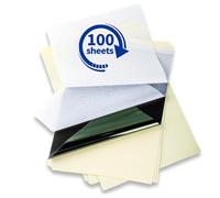 Phomemo Lot de 100 feuilles de papier de transfert thermique pour tatouage - Format A4 - Compatible avec imprimante et fournitures de tatouage M08F