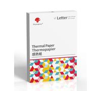Phomemo Lot de 100 feuilles de papier thermique de 21,6 x 27,9 cm, impression thermique avancée compatible avec imprimante portable M08F-Letter, HPRT MT800, Brother Letter, dimensions 21,6 x 27,9 cm