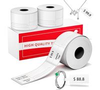 Phomemo Lot de 3 rouleaux de 3 rouleaux d'étiquettes thermiques auto-adhésives compatibles avec les imprimantes d'étiquettes M100/M110/M220/M250, 30 x 25 mm + 45 mm pour cabel, Colthing, Business