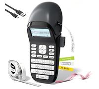 Phomemo LT12 étiqueteuse Rechargeable, Compatible avec Clavier QWERTY ou App Mobile, imprimante d'étiquettes Portable équipée d'un écran LCD rétroéclairé, pour Usage Domestique, Scolaire
