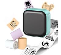 Phomemo M02X Mini Imprimante Portable - Imprimante Autocollant Thermique sans Encre Compatible avec Smartphone et Tablette, pour Journal, pour Notes d'étude, Création DIY, Photos, Étiquettes-Vert