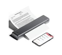 Phomemo M08F Imprimante Thermique Prend en Charge Le A4 Thermique Papier Bluetooth Imprimante Portable de Voyage sans Fil No-Ink Compatible avec Android et iOS