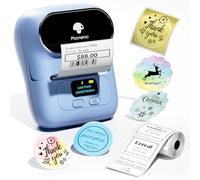 Phomemo M110 Imprimante d'étiquettes - Imprimante d'étiquettes Bluetooth Portable Machine d'étiquetage Thermique, Mini Petite imprimante sans Fil, Bleu