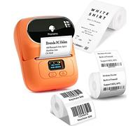 Phomemo M110 imprimante Etiquette autocollante, Set de 3 Rouleaux d'étiquettes, Machine Etiquette Autocollantes, imprimante d'étiquettes Bluetooth pour téléphone et PC