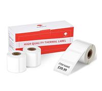 Phomemo M110 Lot de 3 rouleaux de 30 x 20 mm pour étiqueteuse Phomemo M110/M200, code barres, nom, prix, etc.