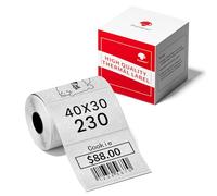 Phomemo M110 Lot de 3 rouleaux d'étiquettes autocollantes thermiques argentées multifonctionnelles, 40 x 30 mm, 230 étiquettes par rouleau