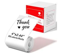 Phomemo M220 Étiquettes Thermiques Autocollantes en Papier Pour Imprimante, Compatible avec les Imprimantes D'étiquettes Phomemo M220 M250 M221 M421, 62x100mm, 80 étiquettes/rouleau