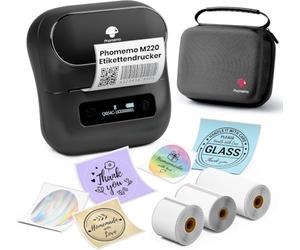 Phomemo M220 Imprimante D'étiquettes Thermiques, Bluetooth étiquettes