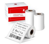 Phomemo M220 M221 M200 Etiquettes Thermiques Multipurpose pour Imprimantes d'Étiquettes, 60x80mm pour Codes Barres, Adresses, Noms, Logos, Prix, Vetements Étiquettes Cadeaux(3 Rouleaux)