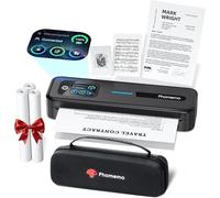 Phomemo M832D Imprimante Thermique A4 avec Écran Tactile 300 dpi | avec Mallette de Transport et 3 Rouleaux de Papier Thermiques Portable Bluetooth Soutien 216/A4/110/80/53mm Papier