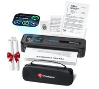 Phomemo M832D Imprimante Thermique, Imprimante Thermique A4 avec Écran Tactile pour Maison et Bureau sans Encre, Imprimantes Portable avec Mallette de Transport et 3 Rouleaux de Papier Thermiques