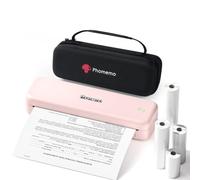 Phomemo M834 Imprimante Portable Thermique A4 300 DPI - Kit Rose
