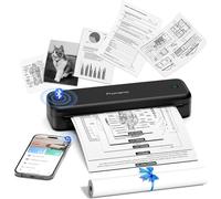 Phomemo M834 Imprimante Thermique A4, Imprimante Thermique sans Encre, Connexion Telephone Via Bluetooth, Supporte Le Papier Thermiques A4 (210x297mm), 80mm, Imprimantes Bluetooth, 300dpi