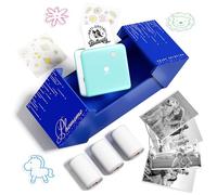Phomemo Mini Imprimante Portable - Imprimante Photo Thermique, P2S 300 dpi Mini Imprimante Autocollant avec 3 Rouleaux de Papier pour Notes D'étude, Création de Bricolage,Photos, Listi, Mémo