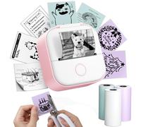 Phomemo Mini Imprimante, T02 Bluetooth Imprimantes | Portable Thermique pour iOS & Android, Primty Imprimante sans Encre pour Photos, Journal, Notes, DIY