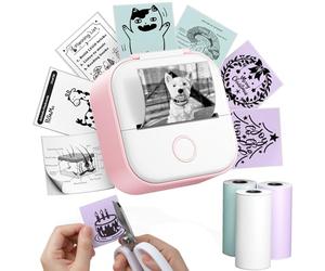 Phomemo Mini Imprimante, T02 Bluetooth Imprimantes | Portable Thermique pour iOS & Android, Primty Imprimante sans Encre pour Photos, Journal, Notes, DIY