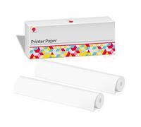 Phomemo Papier Thermique A4 2 Rouleaux, Compatible avec L'imprimante Portable Phomemo M832/M834/M833, pour Voyage, Maison, Photo, Papier Thermique 210x297 mm, 20 Feuilles/Rouleau